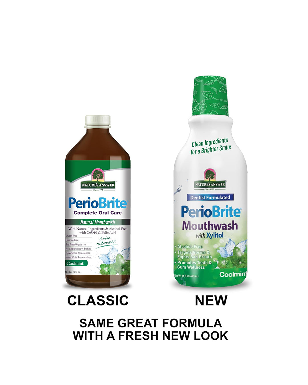 Periobrite Cool Mint All-Natural Mouthwash