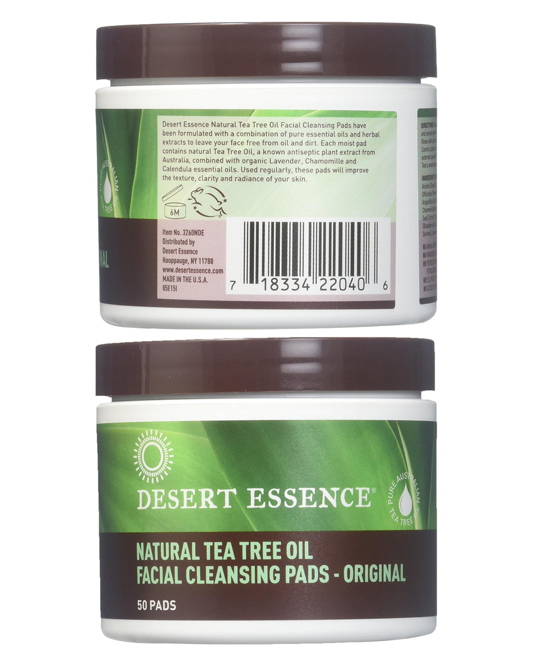 desert essence organic lavender tea tree oil Facial Cleansing Pads